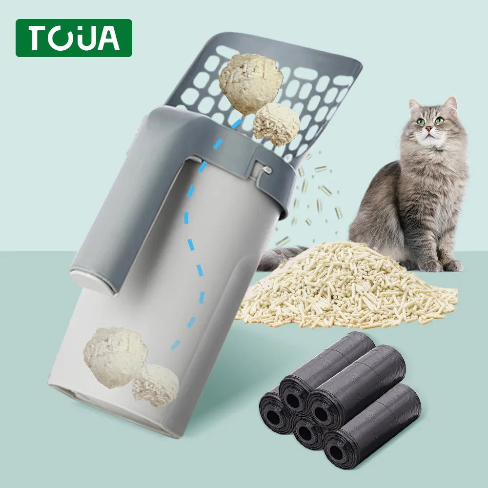 Cat Litter Shovel Scoop with Refill Bag