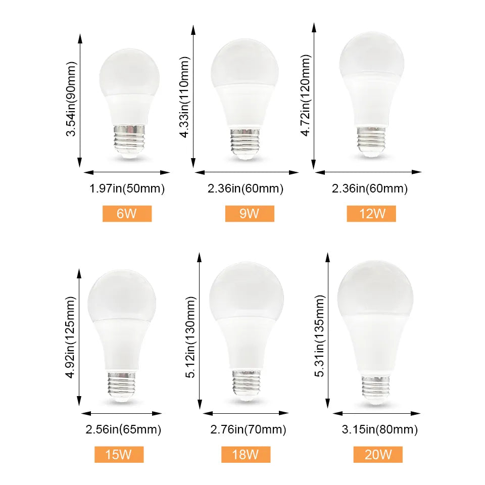 Lampada LED E27 Radar Motion Sensor Light Bulb