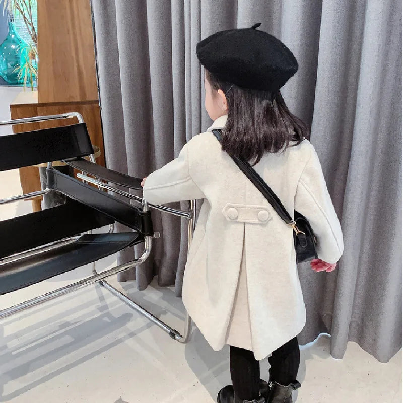 Girls Korean Wool Coats