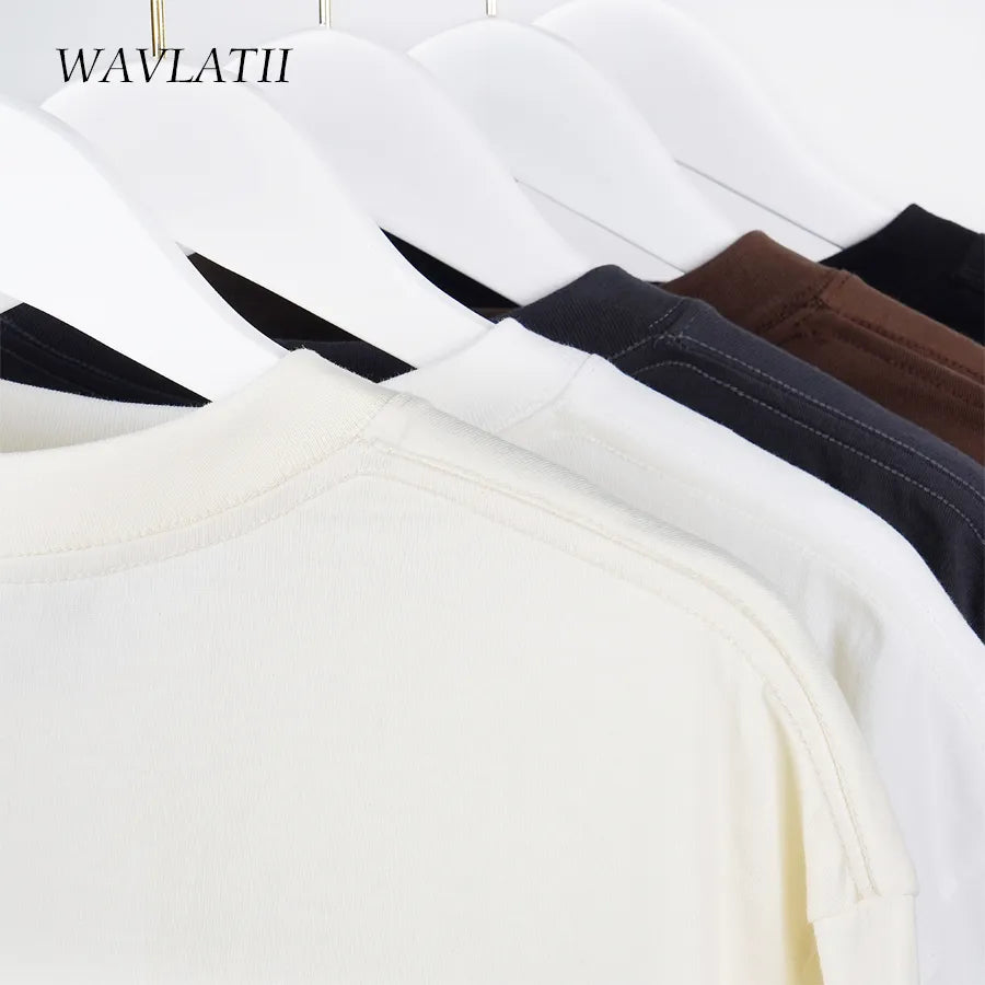 WAVLATII Oversized Summer T shirts for Women