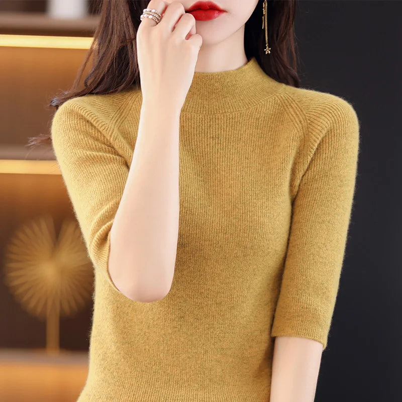 Cashmere Women Sweater Knitted Tops