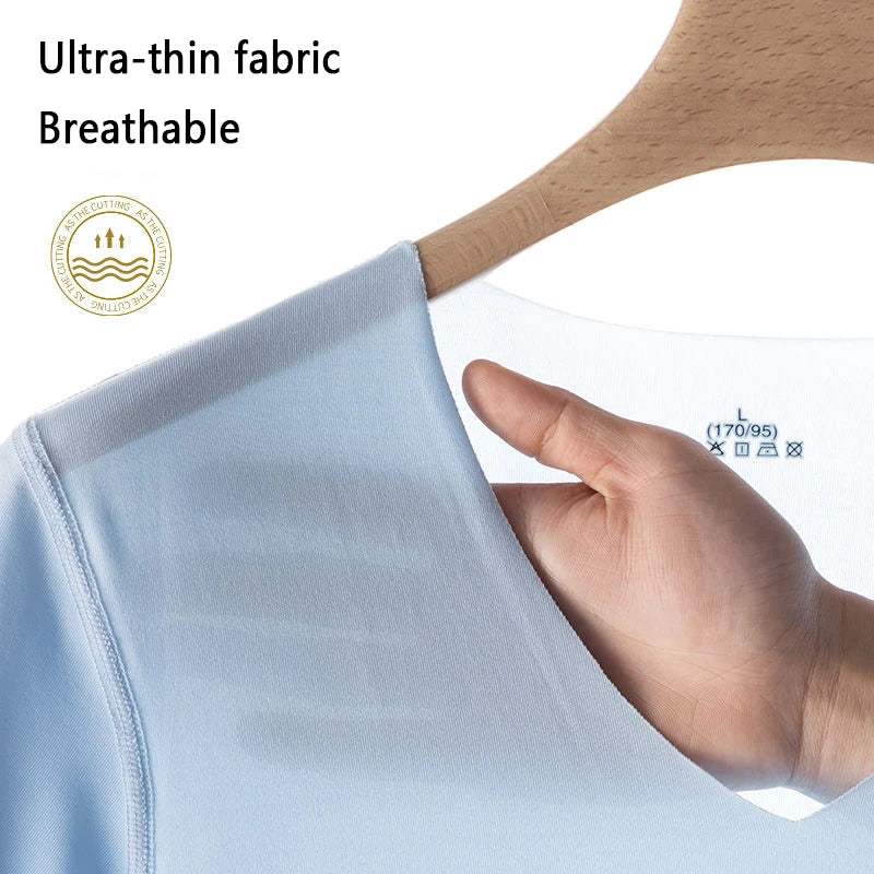 Seamless Breathable Ice Silk T-Shirt Vest