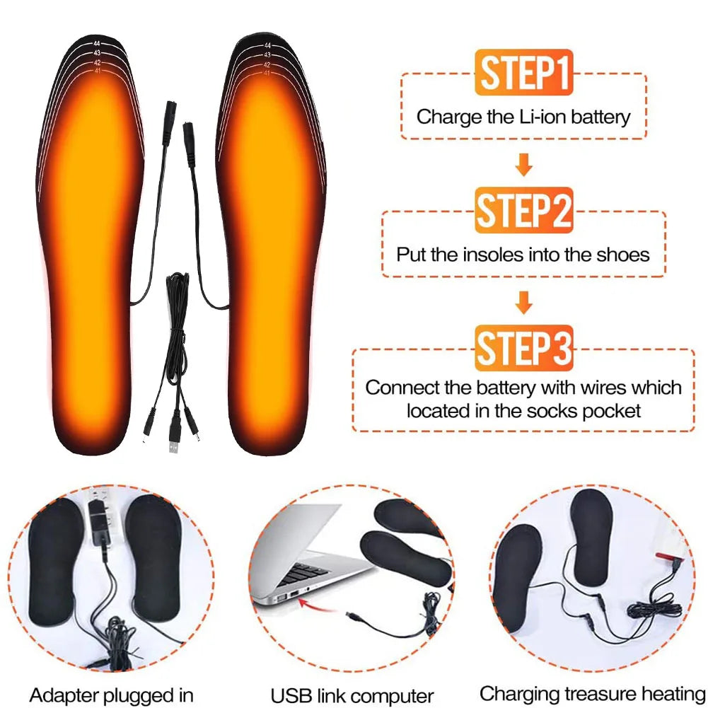 USB Heated Shoe Electric Foot Warming Pad