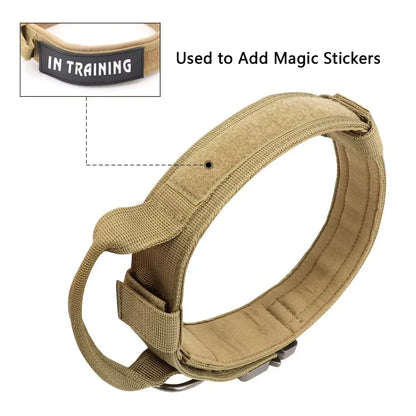 Tactical Adjustable Police Dog Collar