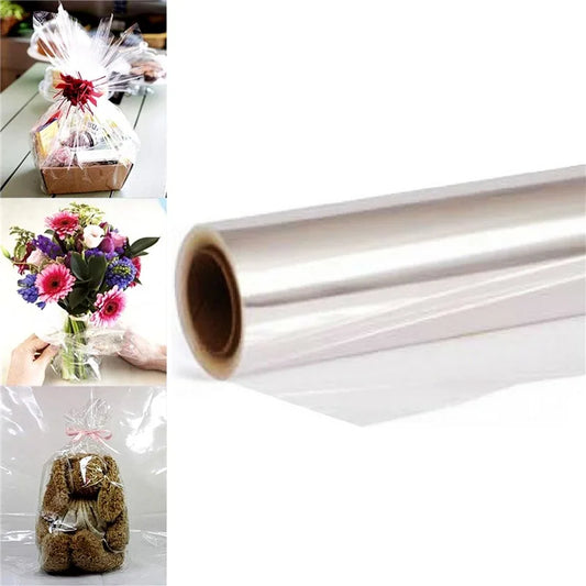 Clear Cellophane Wrap Roll For aGift Flower Bouquet