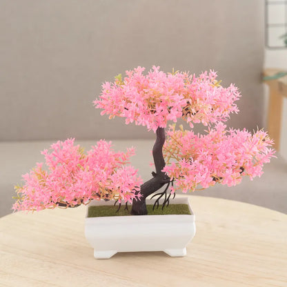 Artificial Plastic Bonsai Plants Ornaments