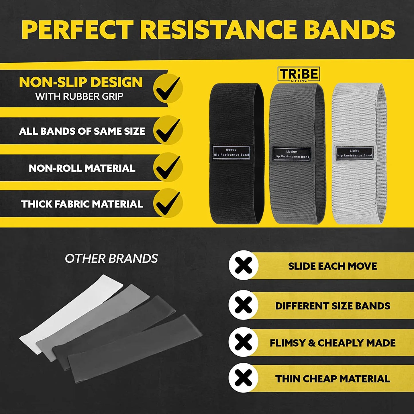 Fabric Resistance Booty Bands