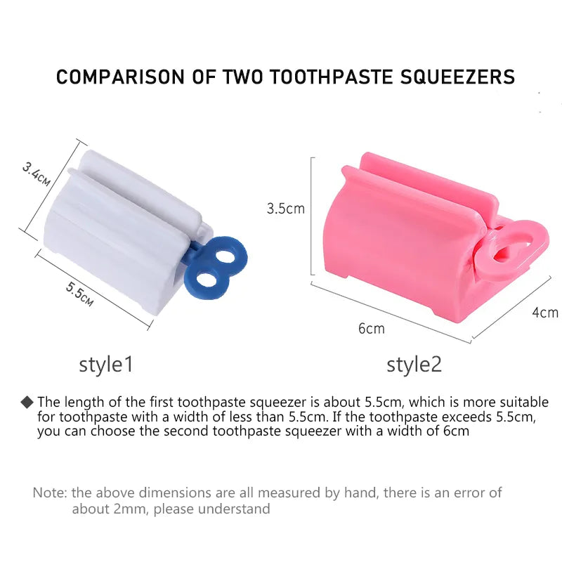 Toothpaste Squeezer Rolling Tube Dispenser