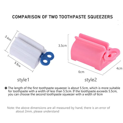 Toothpaste Squeezer Rolling Tube Dispenser