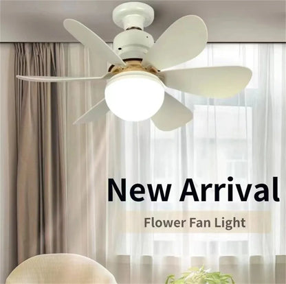 Ceiling Fans With Remote Control and Light LED Lamp Fan