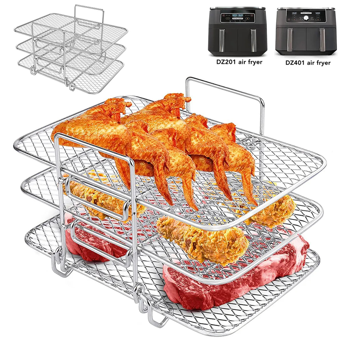 Air Fryer Stainless Steel Multi-Layer Rack